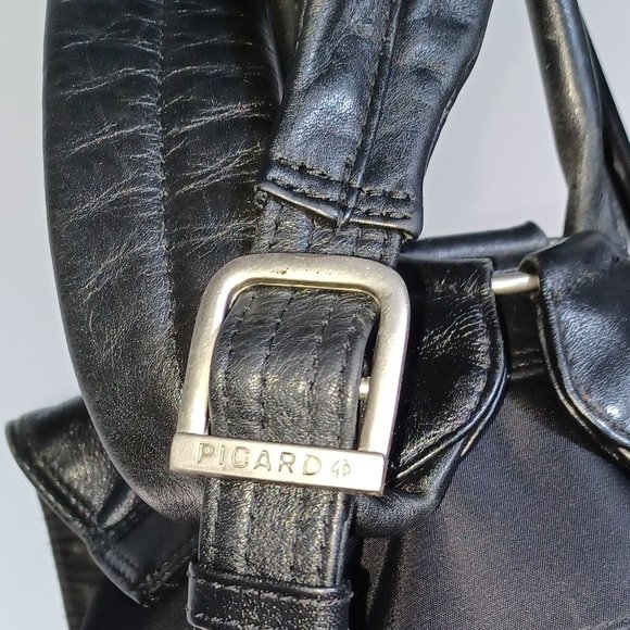 Picard Black Nylon Leather backpack main image 8